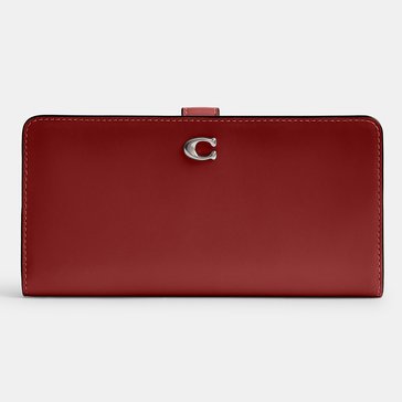 COACH Smooth Leather Skinny Wallet