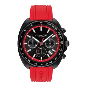 Coach Men's Charter Silicone Strap Chronograph Watch