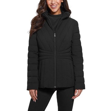 Guess Women's Marianne Zipped Stretch Fit Puffer Jacket