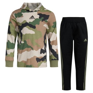 Adidas Little Boys' Hooded Tee Pant Sets