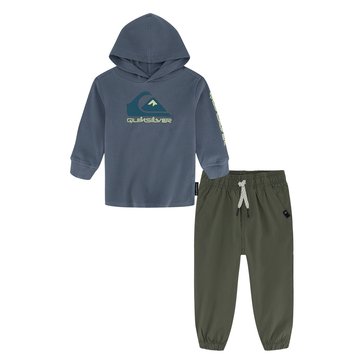 Quiksilver Toddler Boys' Logo Hoodie And Woven Pants Sets