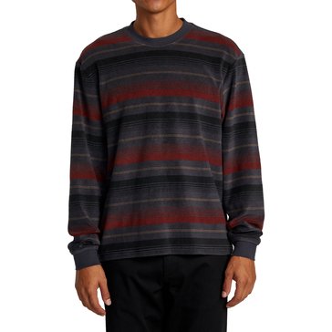 RVCA Men's Bridge Long Sleeve Stripe Crew Knit