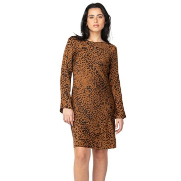 Black Tape Women's Leopard Print Mini Dress