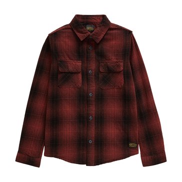 RVCA Big Boys' Dayshift Flannel Long Sleeves Woven Top