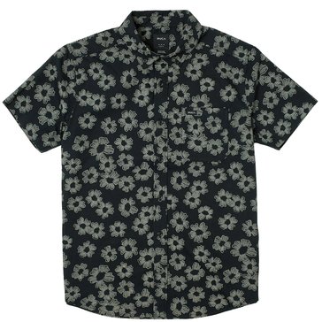 RVCA Big Boys' That'll Do Print Short Sleeve Woven Top