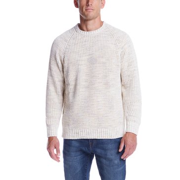 Weatherproof Men's Chenille Raglan Crew Neck Sweater