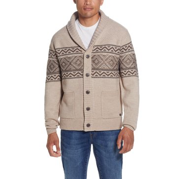 Weatherproof Men's Sherpa Lined Nordic Cardigan 