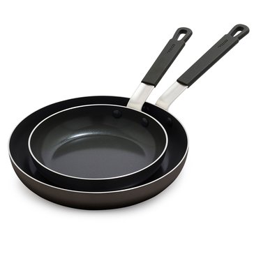 Bobby Flay Aluminum 2-Piece Fry Pan Set