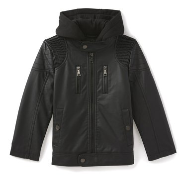 Urban Republic Big Boys' Faux Leather Shirt Jacket