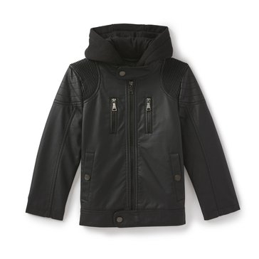 Urban Republic Toddler Boys' Faux Leather Shirt Jacket