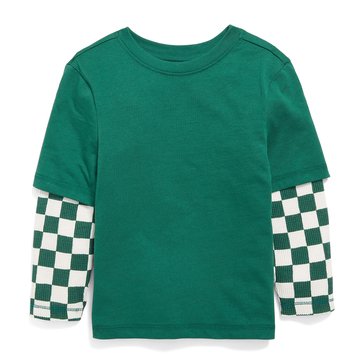 Old Navy Baby Boys' Twofer Check Long Sleeve Tee