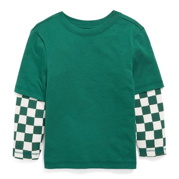 Old Navy Toddler Boys' Twofer Check Long Sleeve Tee