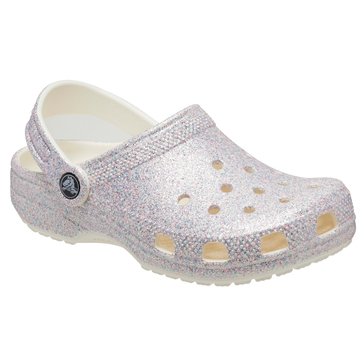 Crocs Big Girls' Classic Glitter Clog