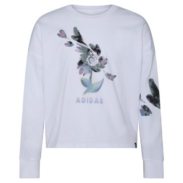 Adidas Big Girls' Floral Graphic Tee