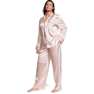 Victoria's Secret Women's Satin Piped Pant Set