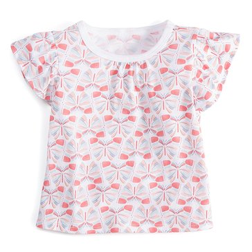 Wanderling Baby Girls' Short Sleeve Butterfly Love Tee