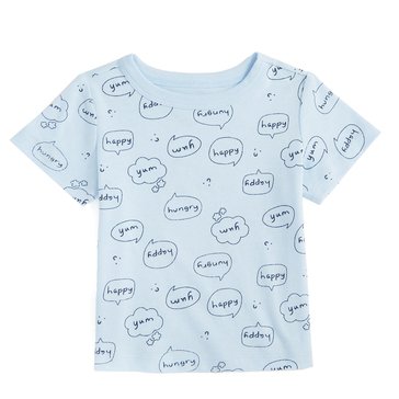 Wanderling Baby Boys' Short Sleeve Word Bubble Tee