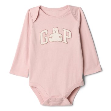 Gap Baby Girls' Long Sleeve Bodysuit With Logo