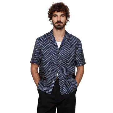 Banana Republic Men's Short Sleeve Resort Printed Shirt