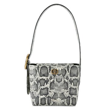 Kurt Geiger Small Chelsea Snake Print Bucket Bag