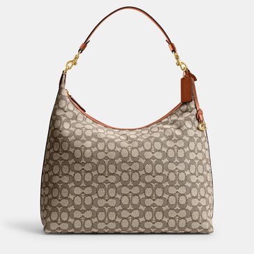 COACH Signature Textile Jacquard Juliet Shoulder Bag 38