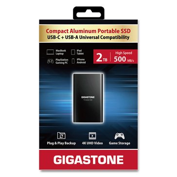 Gigastone USB 3.2 Type-C External Solid State Drive Portable