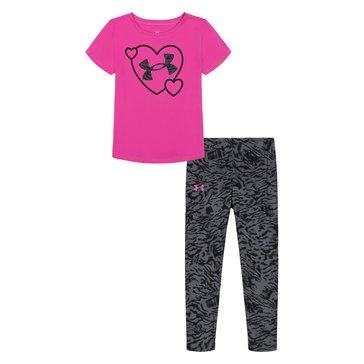 Under Armour Little Girls' Heart Logo Legging Sets