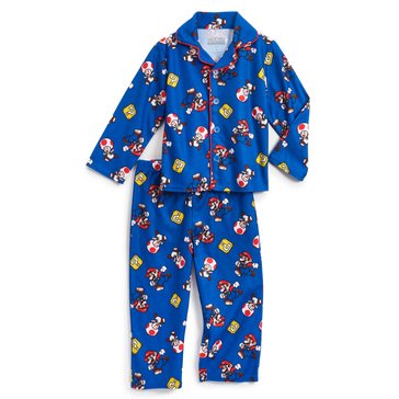 Mario Toddler Boys' Coat Pajama Set 2-Piece 