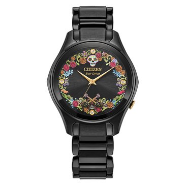 Citizen Women's Eco-Drive Disney Pixar Sugar Skull Bracelet Watch