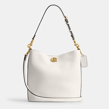 COACH Polished Pebble Leather Willow Soft Bucket Bag