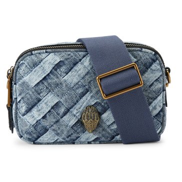 Kurt Geiger Double Zip Kensington Denim Camera Bag