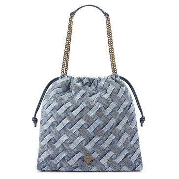 Kurt Geiger Kensington Drawstring Denim Bag