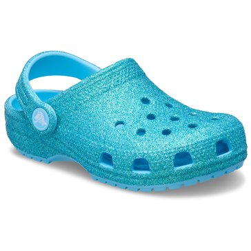 Crocs Little Girls' Classic Iridescent Glitter Clog