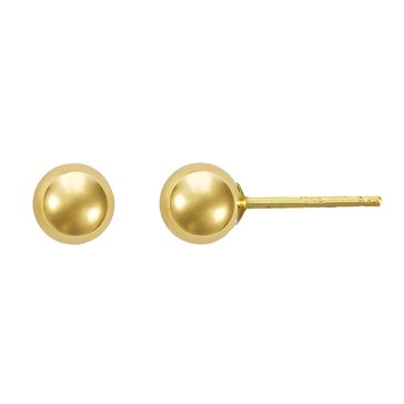 10K Gold Polished Ball Earrings