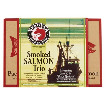 SeaBear Smoked Salmon Trio, 18oz