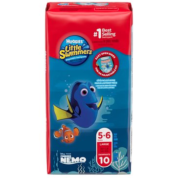 Huggies Little Swimmers Disposable Swimpants Size 5-6/Large, 10ct