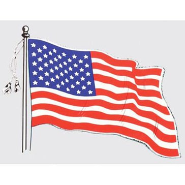 Mitchell Proffitt USA Wavy Flag Decal