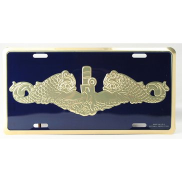 Mitchell Proffitt Sub Dolphin License Plate Gold