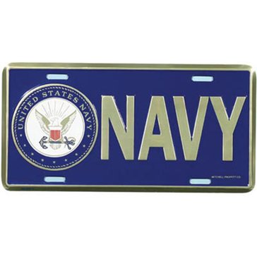 Mitchell Proffitt Navy With Insignia License Plate