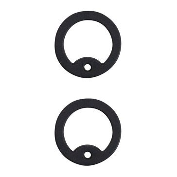 ID Tag Silencers Black Plastic Round 2 Pack