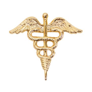USCG Collar Device Gold Plated Medical Admin 