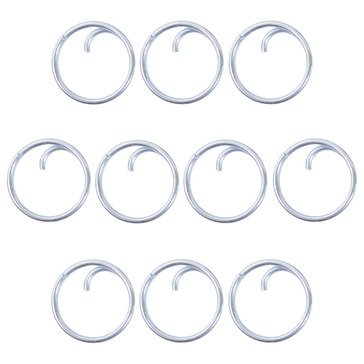 Button Ring Toggles Metal 10 pack