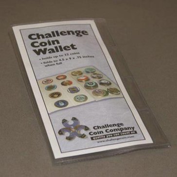 Challenge Coin 32 Coin Vinyl Collectors Wallet