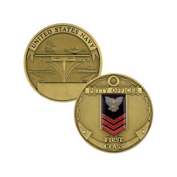 Challenge Coin Company USN Petty Officer 1 Coin