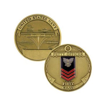 Challenge Coin Petty Officer 1 Coin