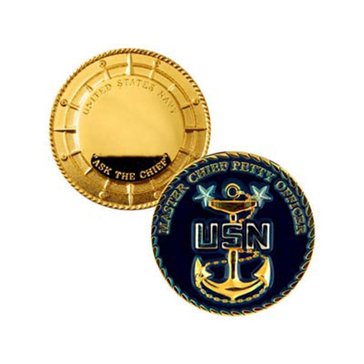 Challenge Coin USN Master Chief Petty Officer Coin