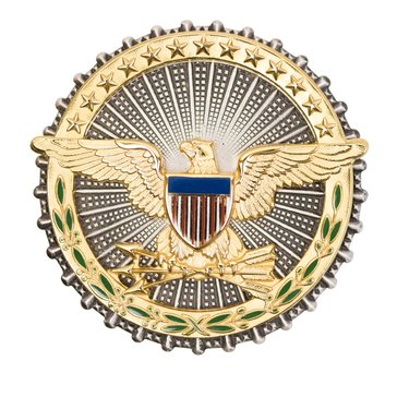 ID Badge Full Size SECRETARY OF DEFENSE Oxidized Silver/Gold