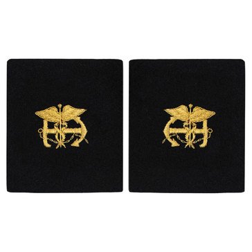 USPHS Sleeve Device in Gold on Blue
