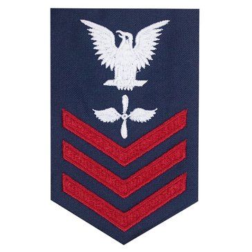 USCG E6 (AD) Men's Rating Badge Blue Serge