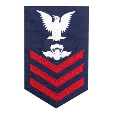 USCG E6 (AS) Men's Rating Badge Blue Serge
